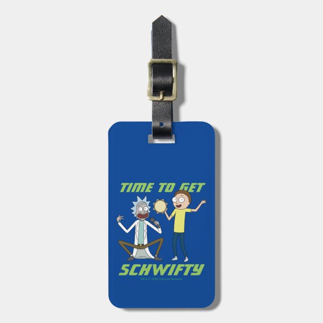 RICK UND MEHR™| Zeit zum Schwifzen Gepäckanhänger (Vorderseite vertikal)