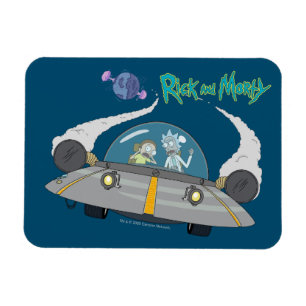 RICK UND MORTY™ Abfliegen im Raumschiff Magnet