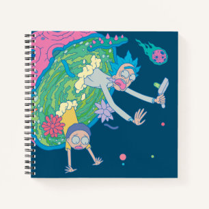 RICK UND MORTY™   Absturz vom infizierten Portal Notizbuch