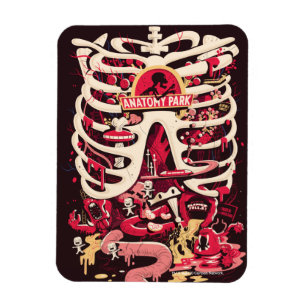 RICK UND MORTY™   Anatomie Park Rib Cage Magnet