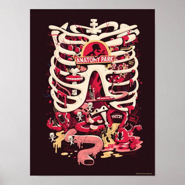 RICK UND MORTY™ | Anatomie Park Rib Cage Poster (Vorne)
