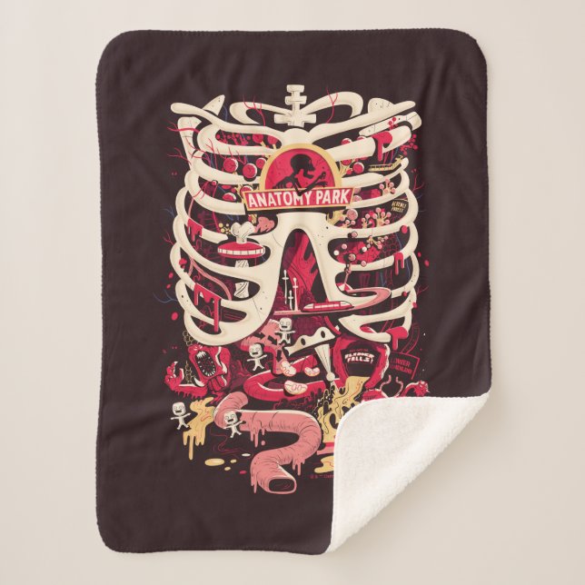 RICK UND MORTY™ | Anatomie Park Rib Cage Sherpadecke (Vorderseite)