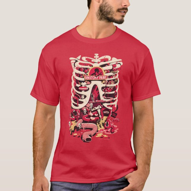 RICK UND MORTY™ | Anatomie Park Rib Cage T-Shirt (Vorderseite)