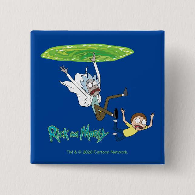 RICK UND MORTY™ | Ausscheiden aus dem Portal Button (Vorderseite)
