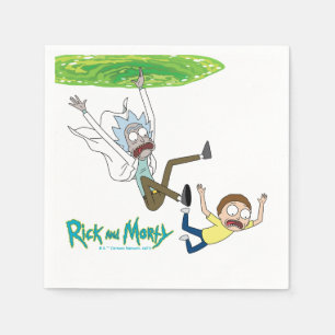 RICK UND MORTY™   Ausscheiden aus dem Portal Serviette