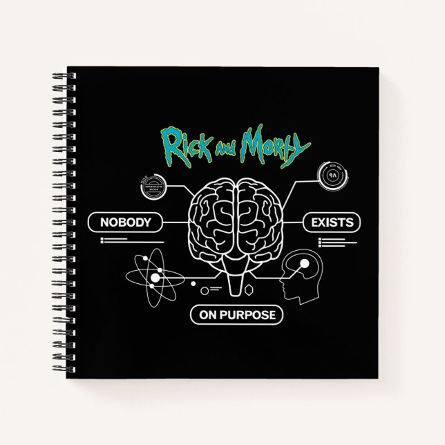 RICK UND MORTY™ | Backup-Gehirn herunterladen Notizbuch (Vorderseite)