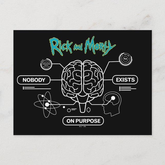 RICK UND MORTY™ | Backup-Gehirn herunterladen Postkarte (Vorderseite)