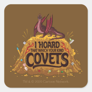 RICK UND MORTY™   Balthromaw-Hoard Quadratischer Aufkleber