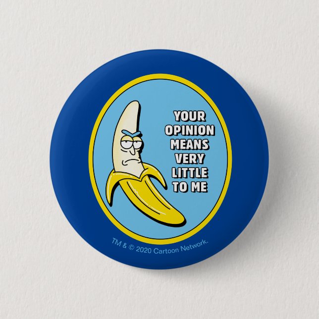 RICK UND MORTY™ | Banana Rick Abzeichen Button (Vorderseite)
