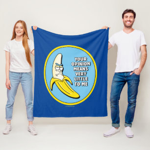 RICK UND MORTY™   Banana Rick Abzeichen Fleecedecke