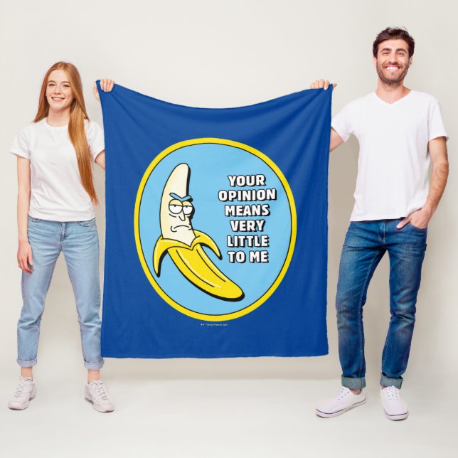 RICK UND MORTY™ | Banana Rick Abzeichen Fleecedecke (Beispiel)