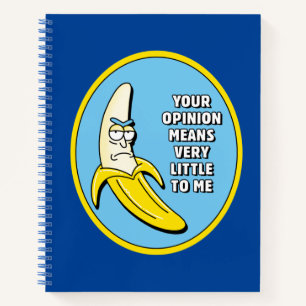 RICK UND MORTY™   Banana Rick Abzeichen Notizbuch