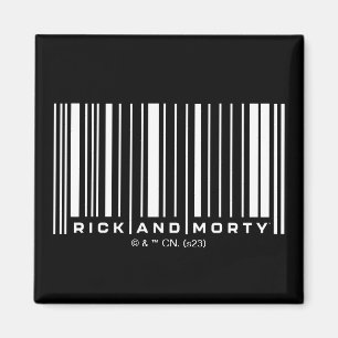Rick und Morty Bar Code Graphic Magnet