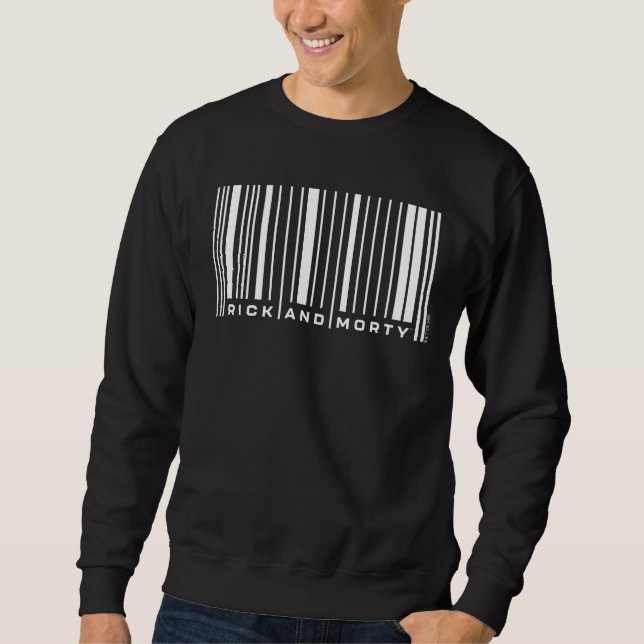 Rick und Morty Bar Code Graphic Sweatshirt (Vorderseite)