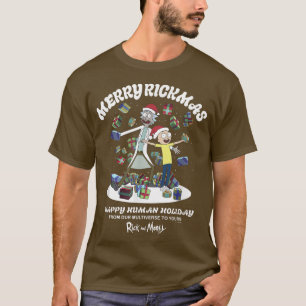Rick und Morty Christmas frohe Rickmas glücklich M T-Shirt