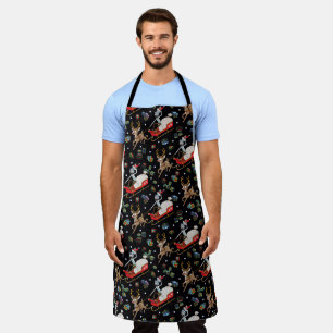 Rick und Morty Christmas Reindeer Sleigh Pattern Schürze
