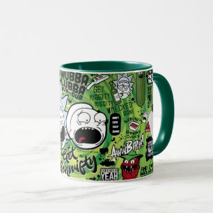 Rick und Morty Collage-Mauspad Tasse