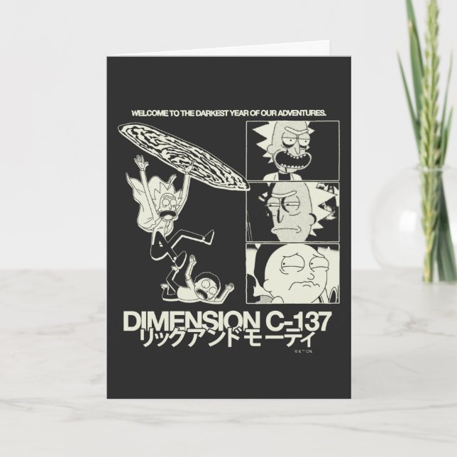 RICK UND MORTY™ | Dimension C-137 Karte (Vorderseite)
