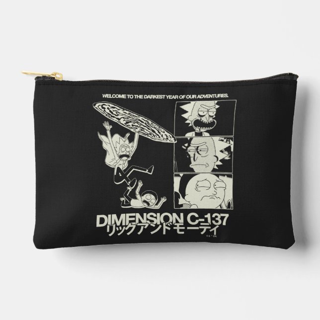 RICK UND MORTY™ | Dimension C-137 Zubehörtasche (Vorderseite)