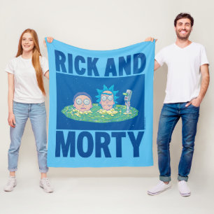 RICK UND MORTY™   Durchqueren des Portals Fleecedecke