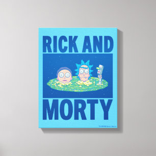 RICK UND MORTY™ Durchqueren des Portals Leinwanddruck
