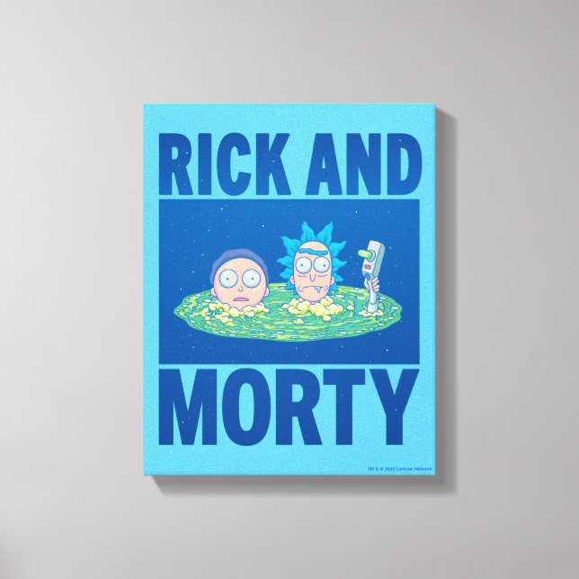 RICK UND MORTY™ | Durchqueren des Portals Leinwanddruck (Vorderseite)