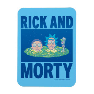 RICK UND MORTY™   Durchqueren des Portals Magnet