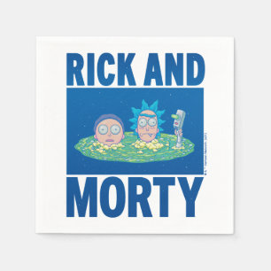 RICK UND MORTY™ Durchqueren des Portals Serviette