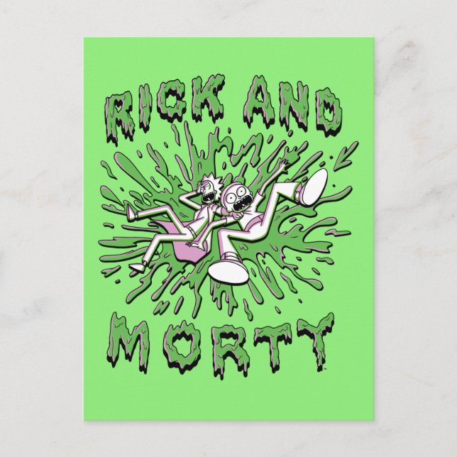 RICK UND MORTY™ | Einsinken in die saure Mehrwerts Einladungspostkarte (Vorderseite)