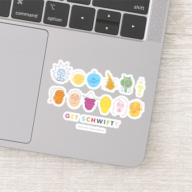 RICK UND MORTY™ | Get Schwifty Aufkleber (Detail)