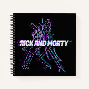 RICK UND MORTY™ Glitched Rick and Morty Notizbuch