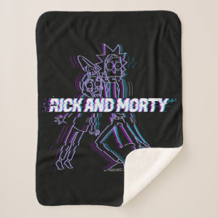 RICK UND MORTY™   Glitched Rick and Morty Sherpadecke