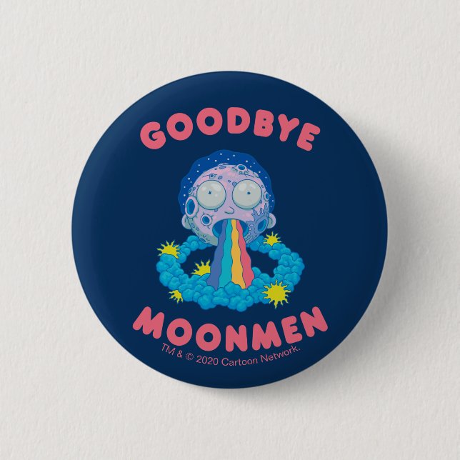 RICK UND MORTY™ | Goodbye Moonmen Button (Vorderseite)