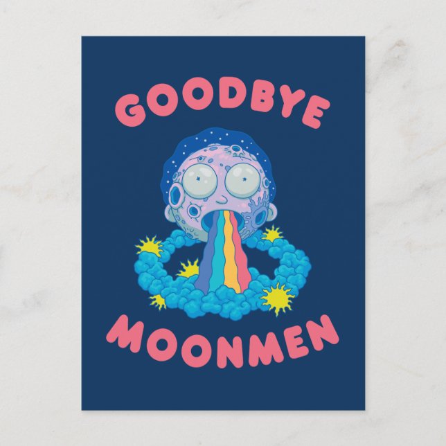 RICK UND MORTY™ | Goodbye Moonmen Einladungspostkarte (Vorderseite)