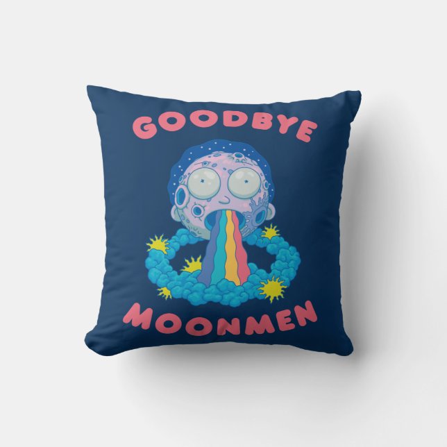RICK UND MORTY™ | Goodbye Moonmen Kissen (Vorderseite)