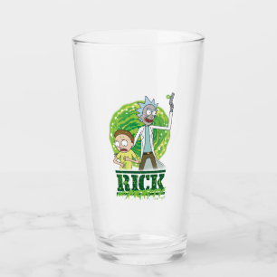 RICK UND MORTY™ Grüner Splash Glas