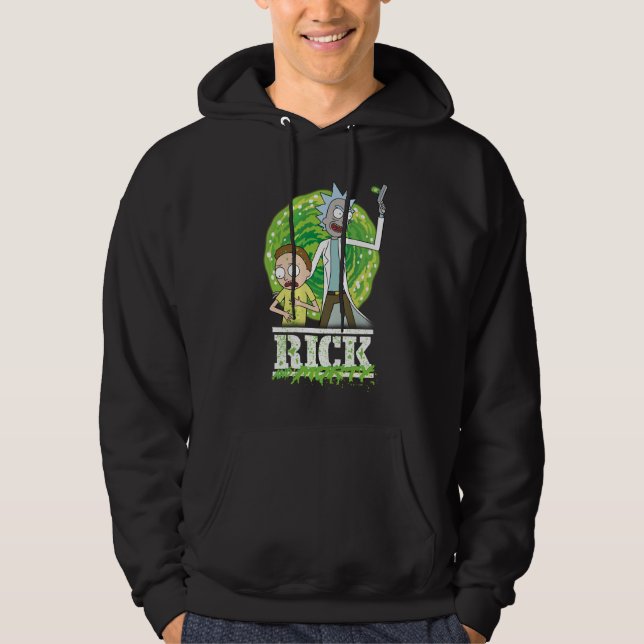 RICK UND MORTY™ | Grüner Splash Hoodie (Vorderseite)