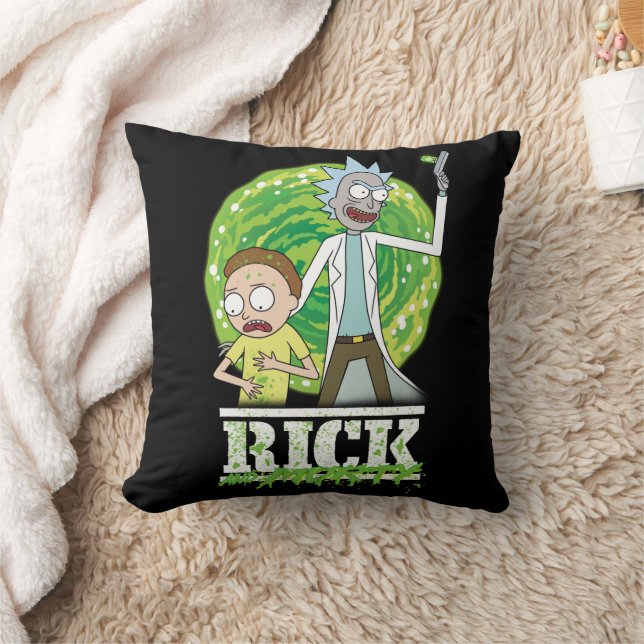 RICK UND MORTY™ | Grüner Splash Kissen (Decke)