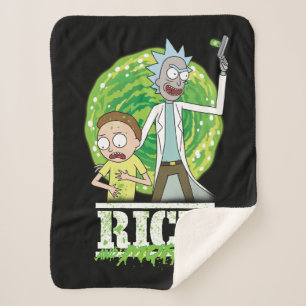 RICK UND MORTY™   Grüner Splash Sherpadecke