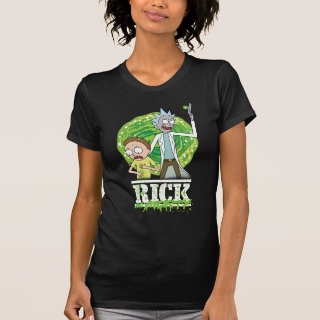 RICK UND MORTY™ | Grüner Splash T-Shirt (Vorderseite)