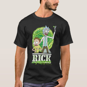RICK UND MORTY™ Grüner Splash T-Shirt