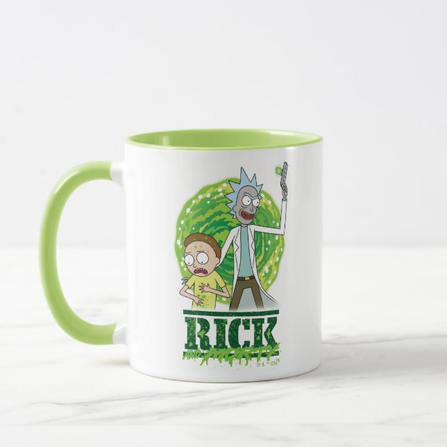 RICK UND MORTY™ | Grüner Splash Tasse (Links)