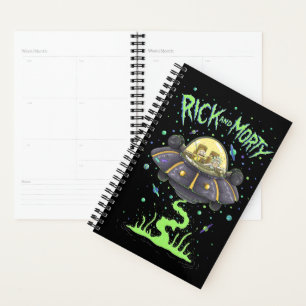 RICK UND MORTY™   Illustriert Space Flight Graph Planer