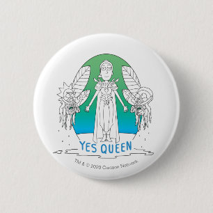 RICK UND MORTY™   Ja Queen Button