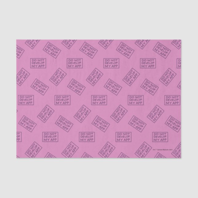 RICK UND MORTY™ | MEINE APP NICHT ENTWICKELN SEIDENPAPIER (Vorderseite)