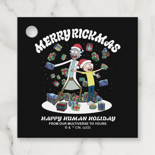 Rick und Morty | Merry Rickmas Presents Geschenkanhänger (Vorderseite)
