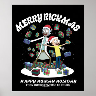 Rick und Morty Merry Rickmas Presents Poster