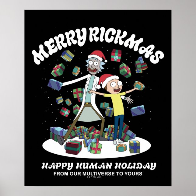 Rick und Morty | Merry Rickmas Presents Poster (Vorne)