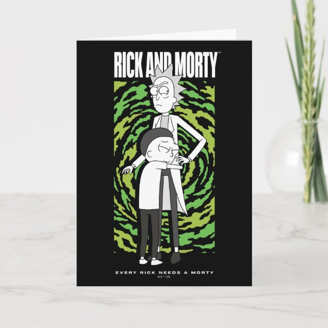 RICK UND MORTY™ | Morty Hugging Rick Karte (Vorderseite)