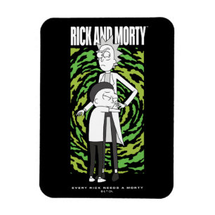 RICK UND MORTY™   Morty Hugging Rick Magnet